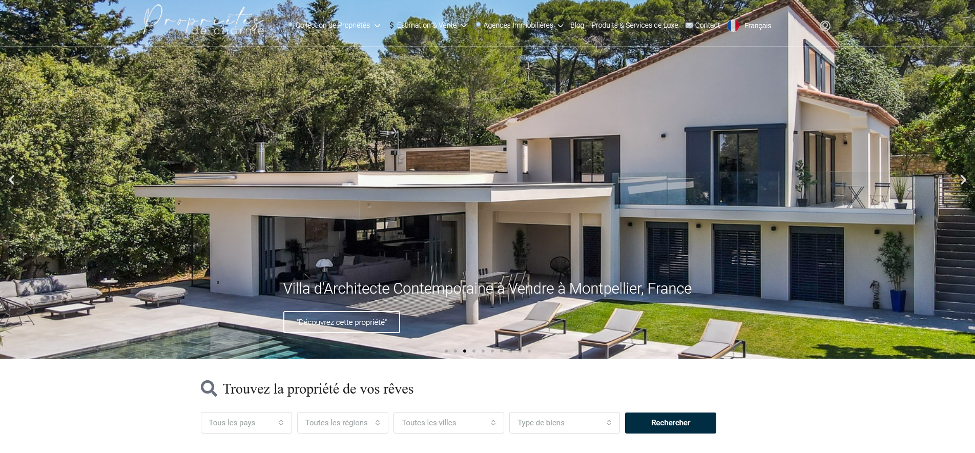 Immobilier de Luxe Propriétés de Prestige à Vendre en France